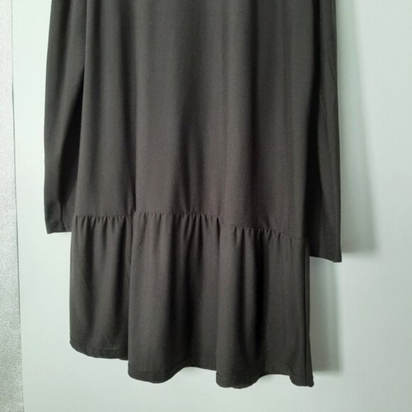 LILY by Firmiana Stretchy Drop Waist Long Sleeve Scoop Neck Dress Black Sz 3X - Picture 14 of 16